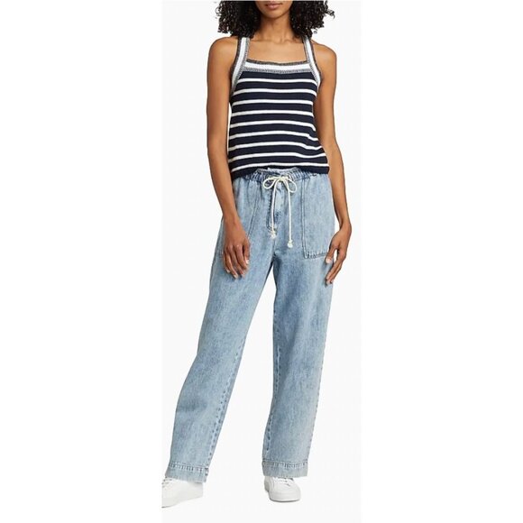 Rails Ryan Drawstring Denim Pants Faded Indigo Size XS NEW $178 [jb] - Picture 2 of 14